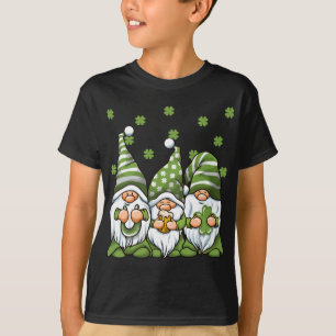 Camiseta Tres gnomes irlandeses verdes Shamrock Clover St. 
