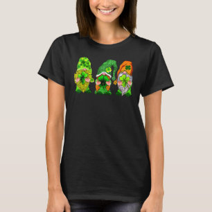 Camiseta Tres Gnomes Lucky Clover Leaf Shamrock St Patrick