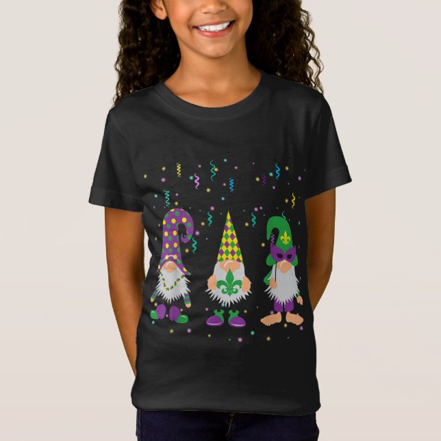 Camiseta Tres Gnomes Mardi Gras Lover (Anverso)