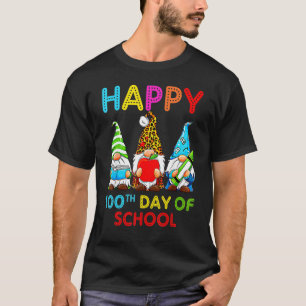 Camiseta Tres Gnomes Virtual Happy 100 Day Of School Tea