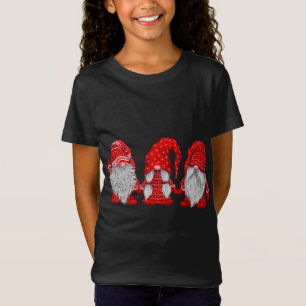 Camiseta Tres gnomos con Navidades de trajes rojos - Wi col