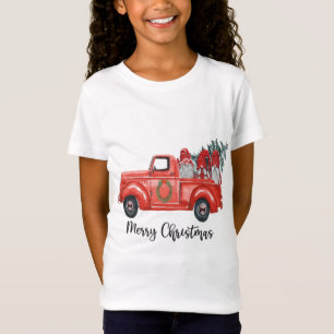 Camiseta Tres gnomos en Camión Rojo con amarga alfombra nav