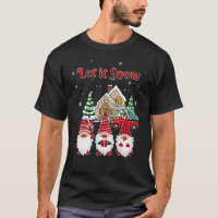tres gnomos en rojo que la ropa de nieve gnome chr