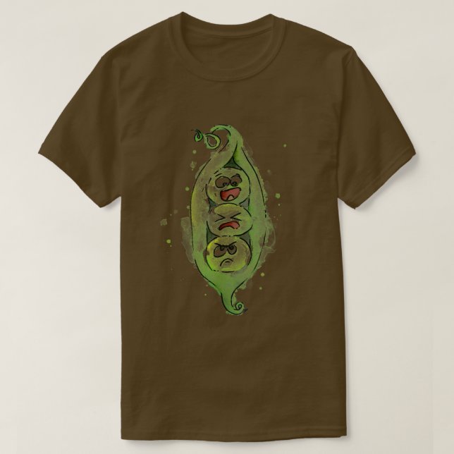 Camiseta Tres guisos en un podo gracioso (Diseño del anverso)