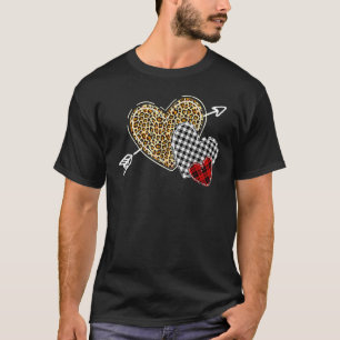 Camiseta Tres Heart Leopard Buffalo Tapado Arrow Love valen