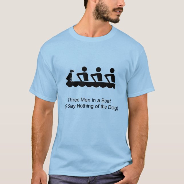 Camiseta Tres hombres en un barco (Anverso)