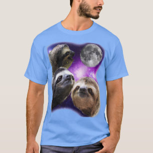 Camiseta Tres Llanuras Aplastando En La Parodia De La Luna