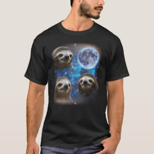 Camiseta Tres Llanuras Que Aplastan En La Luna Raro Meme Sl