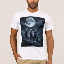 Tres Lobos Aullando a la Luna Llena - Tres Lobos