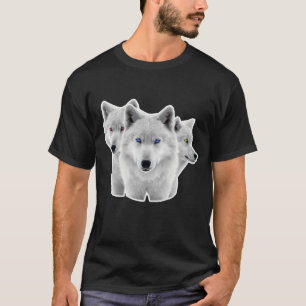 Camiseta Tres lobos blancos