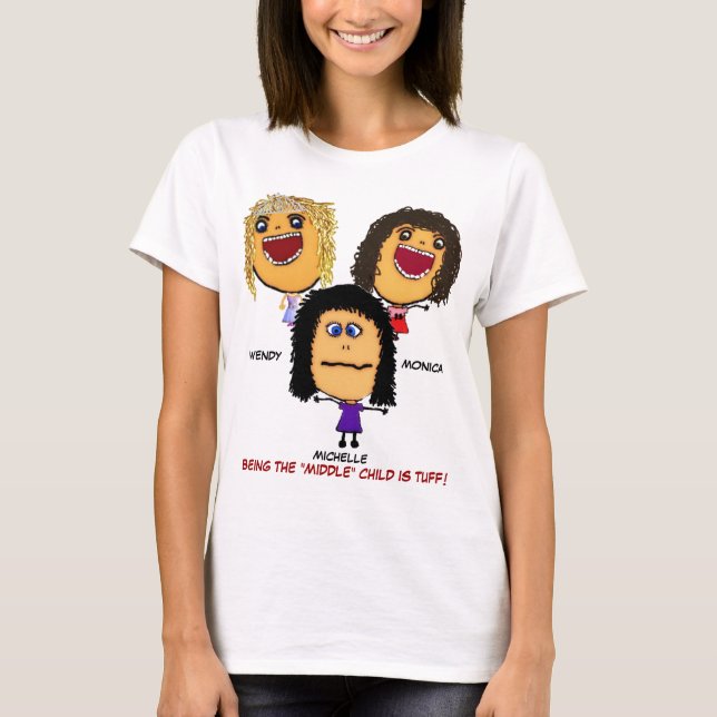 Camiseta Tres locos hermanas Personalizado (Anverso)