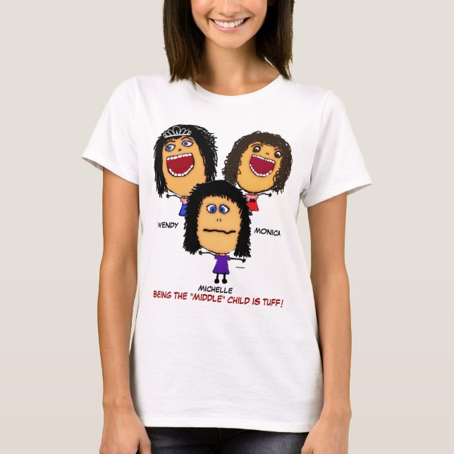 Camiseta Tres locos hermanas Personalizado (Anverso)