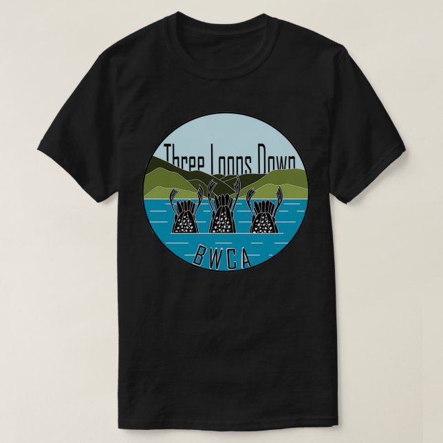 Camiseta Tres lomos en aguas fronterizas (Diseño del anverso)