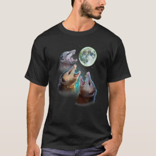 Camiseta Tres Luna De Oposum Con 3 Postigos Y Có De Luna Mu