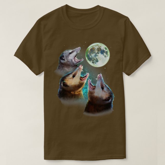 Camiseta Tres Luna De Oposum Con 3 Postigos Y Có De Luna Mu (Diseño del anverso)