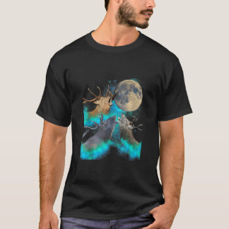 Camiseta Tres Lunas De Cerebro Que Amueblan Divertido 3 Aúl