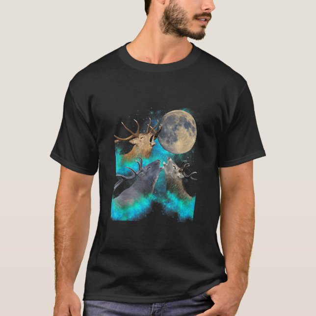 Camiseta Tres Lunas De Cerebro Que Amueblan Divertido 3 Aúl (Anverso)