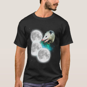 Camiseta Tres lunas Opossum Rara Maldito Meme Possum Long