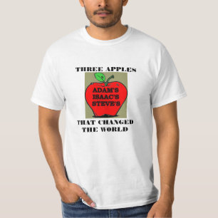 CAMISETA TRES MANZANAS QUE CAMBIARON EL MUNDO