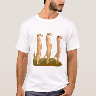Camiseta Tres Meerkats