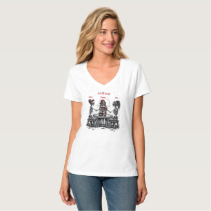 Camiseta Tres Mejores Amigos Esqueletos