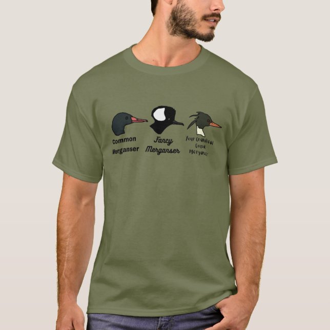 Camiseta Tres Mergantes - Patos de Caza de Patos (Anverso)