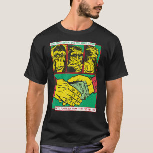 Camiseta Tres monos Demócratas Estados Unidos Política Repu