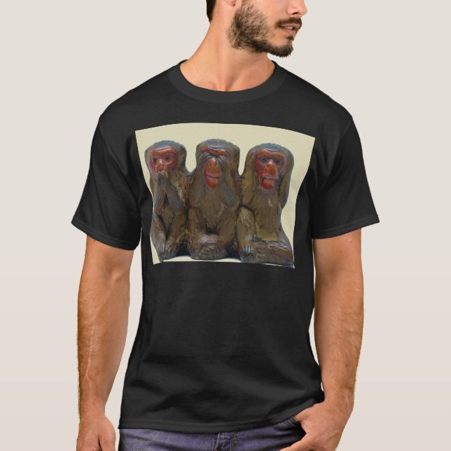 Camiseta Tres monos sabios (Anverso)