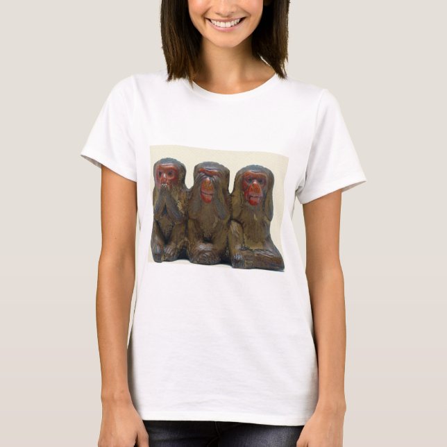 Camiseta Tres monos sabios (Anverso)