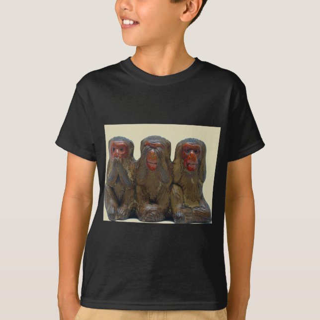 Camiseta Tres monos sabios (Anverso)