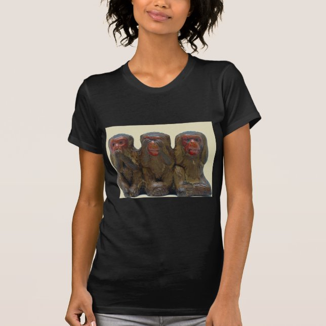 Camiseta Tres monos sabios (Anverso)