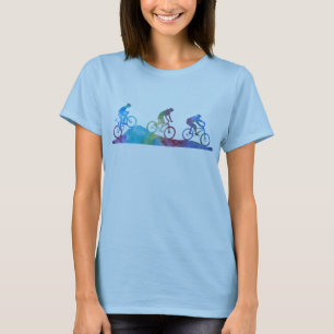 Camiseta Tres motoristas Color-Lavados de la montaña