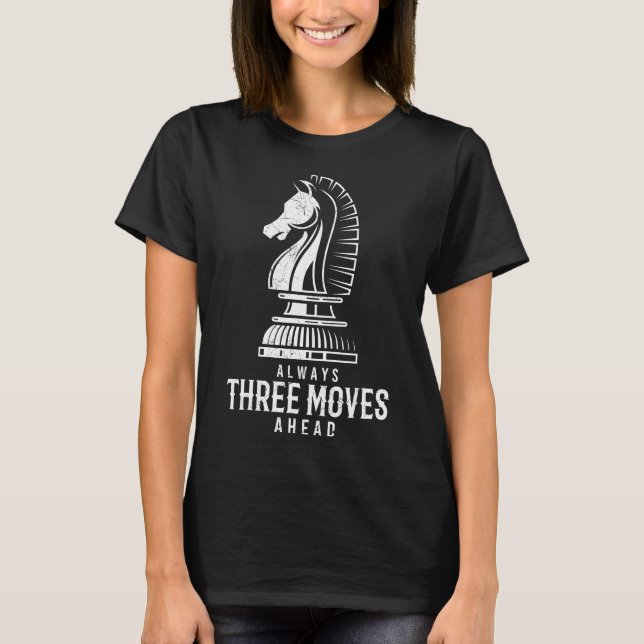 Camiseta Tres movimientos por delante Yo compruebo la pieza (Anverso)