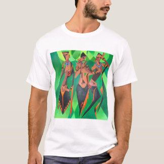 Camiseta Tres mujeres negras tradicionales étnicas bailando
