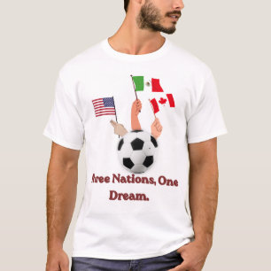 Camiseta "Tres Naciones, Un Sueño" Oficial 2026