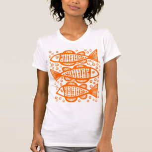 Camiseta Tres Naranjas de pescado