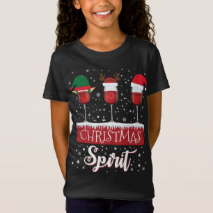 Camiseta Tres Navidades de Vino Rojo Espíritu Santa Elf