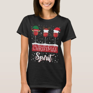 Camiseta Tres Navidades de Vino Rojo Espíritu Santa Elf