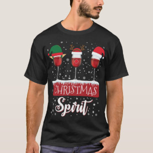 Camiseta Tres Navidades de Vino Rojo Espíritu Santa Elf