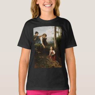 Camiseta Tres niños recogiendo bayas en el bosque