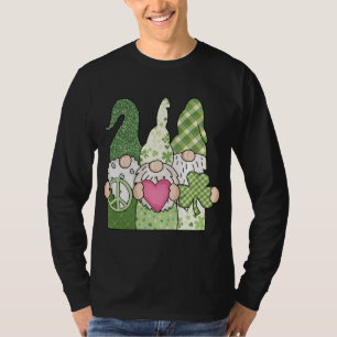 Camiseta Tres nómadas hippie St Patricks Day Peace Love Sha