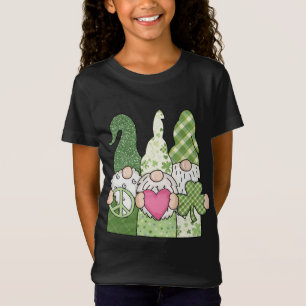 Camiseta Tres nómadas hippie St Patricks Day Peace Love Sha