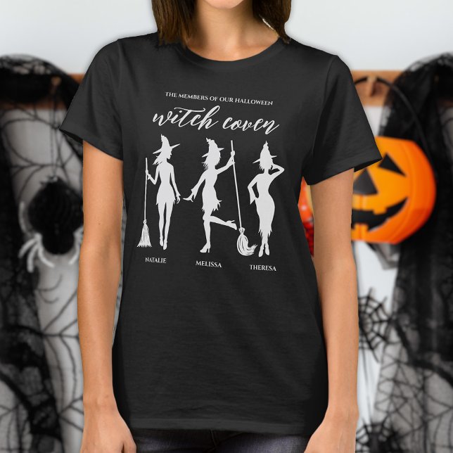 Camiseta Tres nombres personalizados muestra Halloween de a (Subido por el creador)
