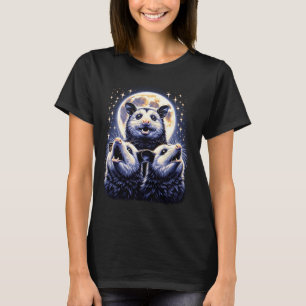 Camiseta Tres opositores de la luna divertida 3 possums lle