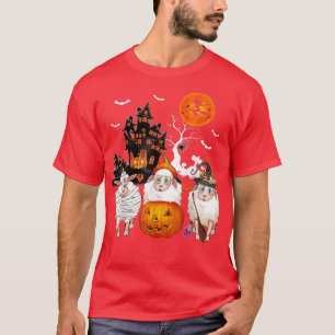 Camiseta Tres ovejas Halloween Mummy Scary Witch con bombeo