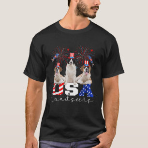Camiseta Tres paisajistas estadounidenses usan bandera nort