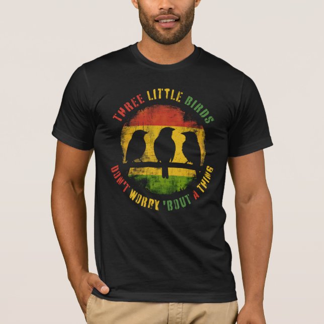 Camiseta Tres Pajaritos - Reggae (Anverso)