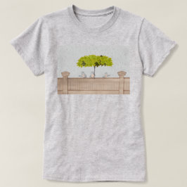 Camiseta Tres pájaros bajo la lluvia