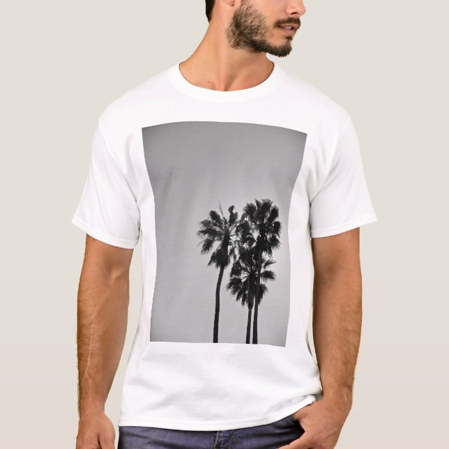 Camiseta Tres palmas blancas (Anverso)