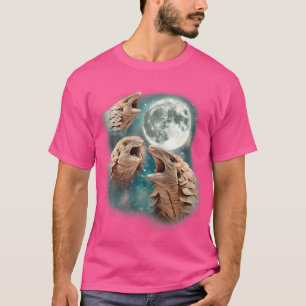 Camiseta Tres Pangolín Luna 3 Pangolines Salvajes Aullando